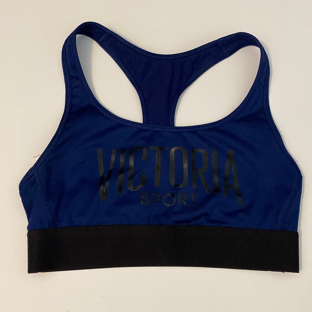 Victoria Secret Sport: Navy Logo Sports Bra